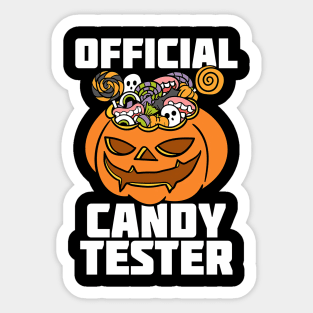 Halloween Official Candy Tester Sticker